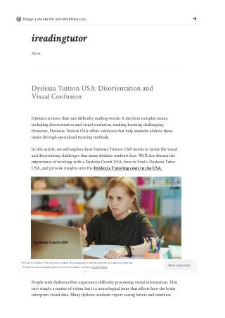 Dyslexia Tuition USA: Disorientation and Visual Confusion