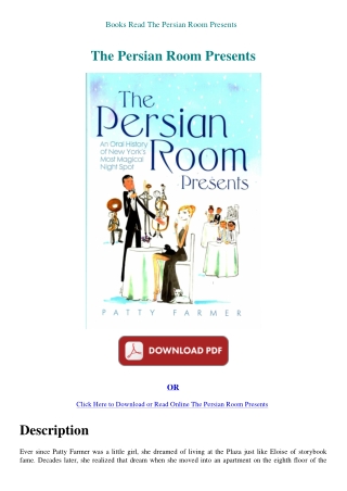 Books Read The Persian Room Presents