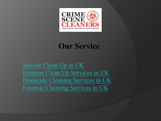 Extreme Clean Up Services in UK - SuicideCleaning