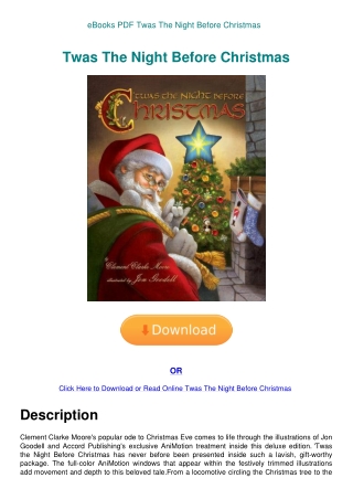 eBooks PDF Twas The Night Before Christmas