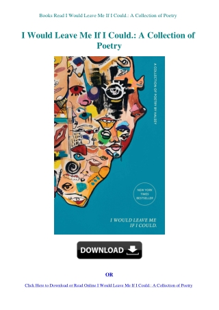 Books Read I Would Leave Me If I Could. A Collection of Poetry