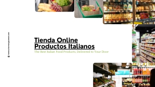 Tienda Online Productos Italianos Perfect for Food Lovers