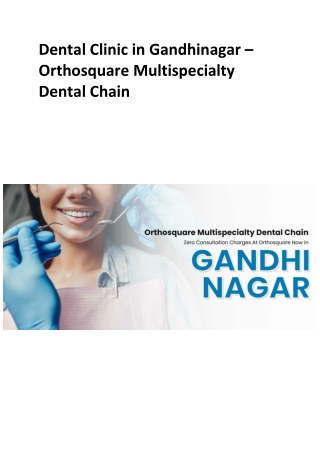 Dental Clinic in Gandhinagar