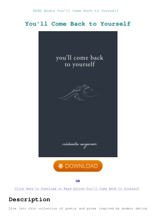 READ Books You'll Come Back to Yourself