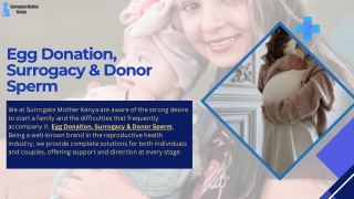 Egg Donation, Surrogacy & Donor Sperm