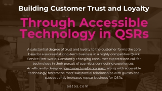 Building Customer Trust and Loyalty Through Accessible Technology in QSRs