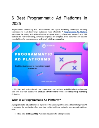6 Best Programmatic Ad Platforms
