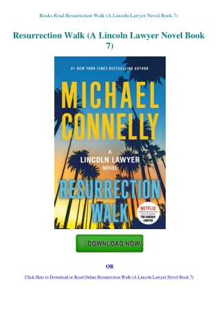 Books Read Resurrection Walk (A Lincoln Lawyer Novel Book 7)