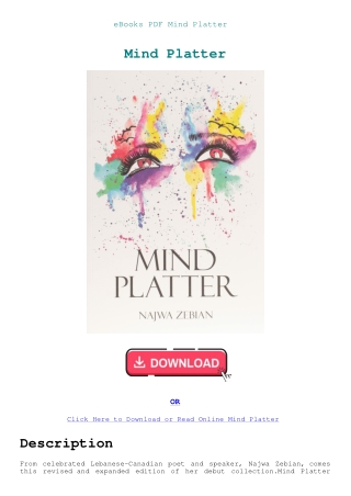 eBooks PDF Mind Platter