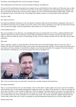 The fundamentals and just the essential fundamentals of appeal