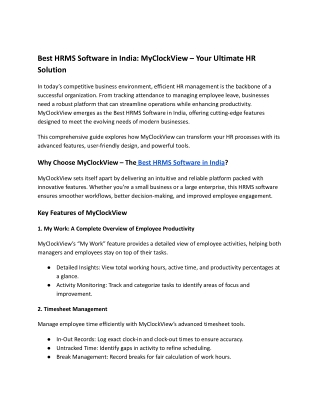 Best HRMS Software in India