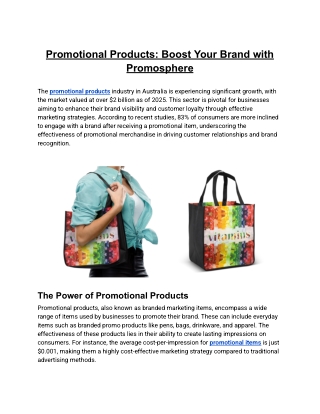 Promotional Products_ Boost Your Brand with Promosphere