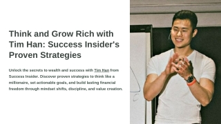 Success Insider Secrets: Build Wealth and Achieve Your Goals