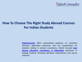 How To Choose The Right Study Abroad Courses For Indian Students