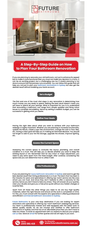 A Step-by-Step Guide On How to Plan Your Bathroom Renovation