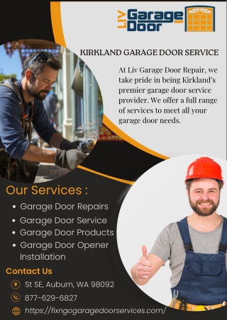 Expert Garage Door Service in Kirkland