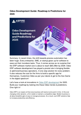 Odoo Development Guide Roadmap  Predictions for 2025 (1)