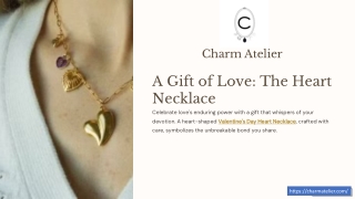 Valentine's Day Heart Necklace | Charm Atelier