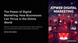 The Power of Digital Marketing How Businesses Can Thrive in the Online World