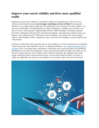 At Integrate Solutions, we specialize in delivering high-quality web development