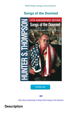 READ Books Songs of the Doomed