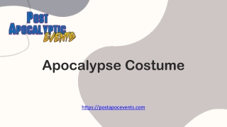 Apocalypse Costume - www.postapocevents.com