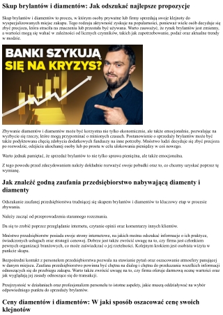 Nabywanie diamentów i diamentów: Jak odszukać najlepsze propozycje