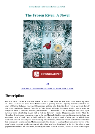 Books Read The Frozen River A Novel