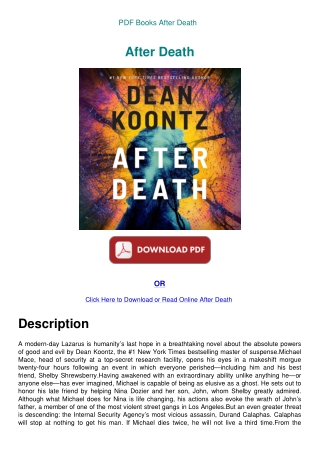 PDF Books After Death