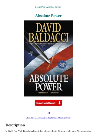 Books PDF Absolute Power