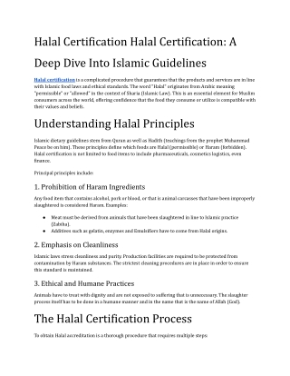 Halal Certification Halal Certification_ A Deep Dive Into Islamic Guidelines