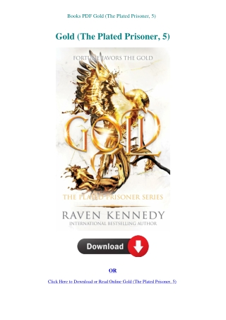 Books PDF Gold (The Plated Prisoner  5)