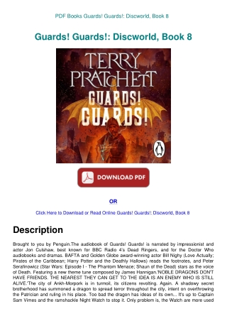 PDF Books Guards! Guards! Discworld  Book 8