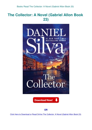 Books Read The Collector A Novel (Gabriel Allon Book 23)