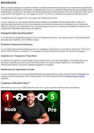 L’importance du suivi régulier avec votre agence de référencement naturel