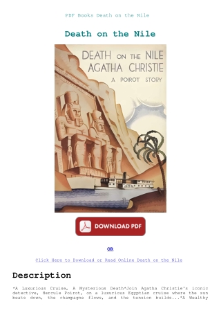 PDF Books Death on the Nile