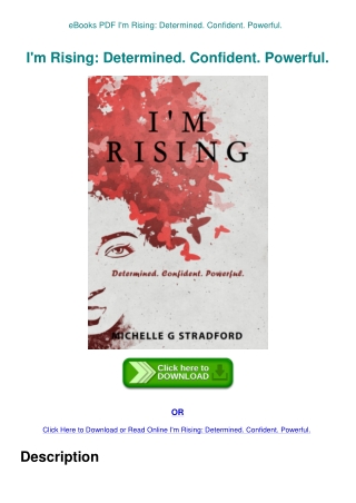 eBooks PDF I'm Rising Determined. Confident. Powerful.