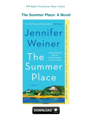 PDF Books The Summer Place A Novel