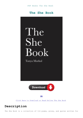 PDF Books The She Book