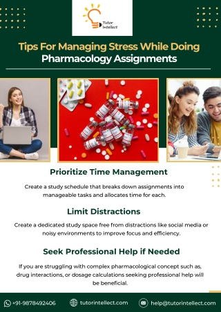 Tips For Managing Stress While Doing Pharmacology Assignments