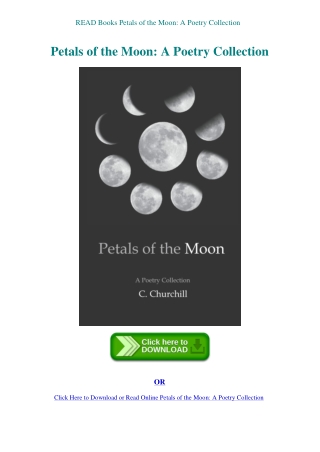 READ Books Petals of the Moon A Poetry Collection