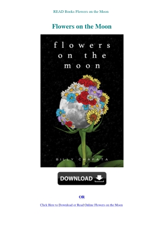 READ Books Flowers on the Moon