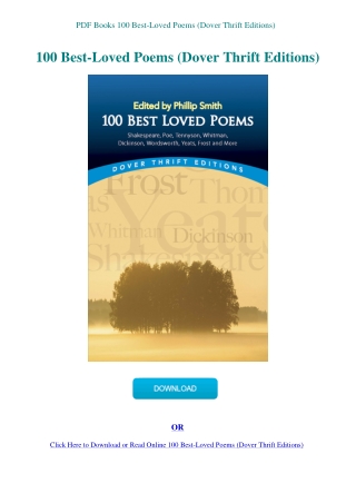 PDF Books 100 Best-Loved Poems (Dover Thrift Editions)