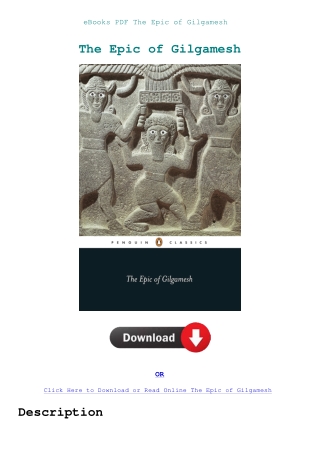 eBooks PDF The Epic of Gilgamesh