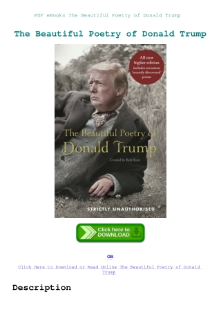 PDF eBooks The Beautiful Poetry of Donald Trump