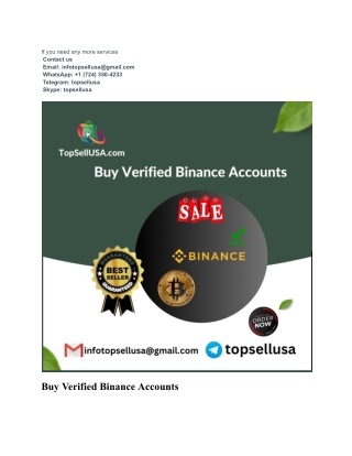 Buy Verified Binance Account