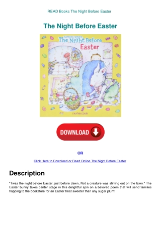 READ Books The Night Before Easter