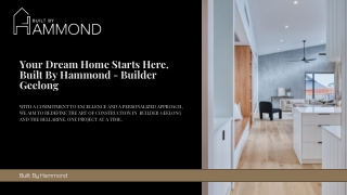 Builder Geelong - Expert Home Renovation With Built By Hammond