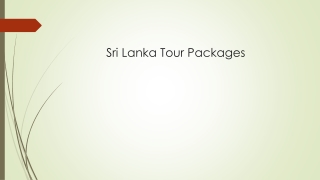 7 Sri Lanka Tour Packages - Save ₹8,000 on Sri Lanka Tour
