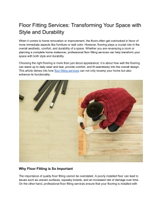 Transforming Your Space with Style and Durability